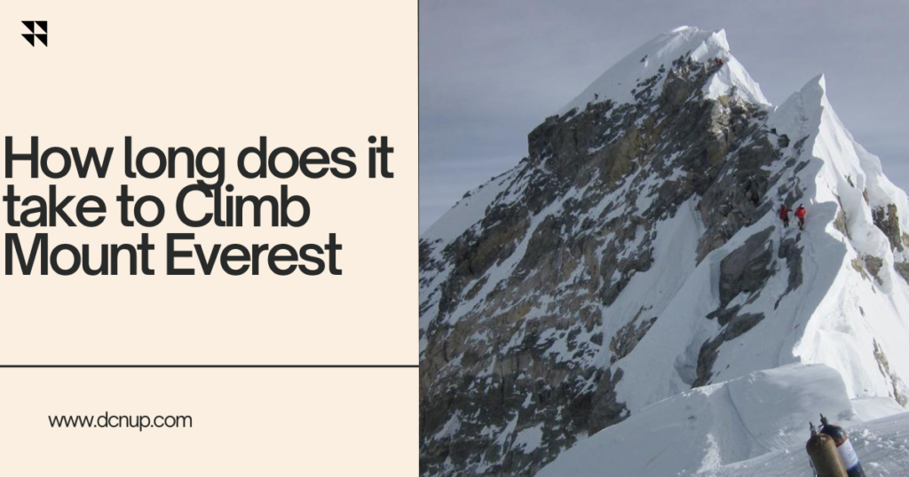 How long does it take to Climb Mount Everest